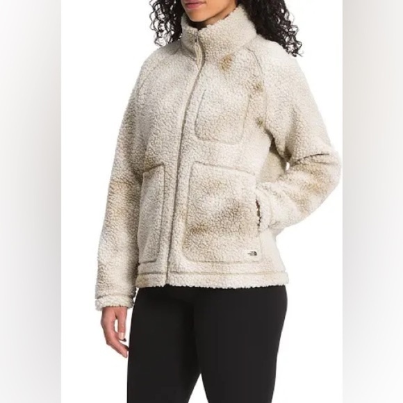 THE NORTH FACE Printed Ridge Fleece Zip Up In Flax Cloudy Dye Print - Picture 3 of 4